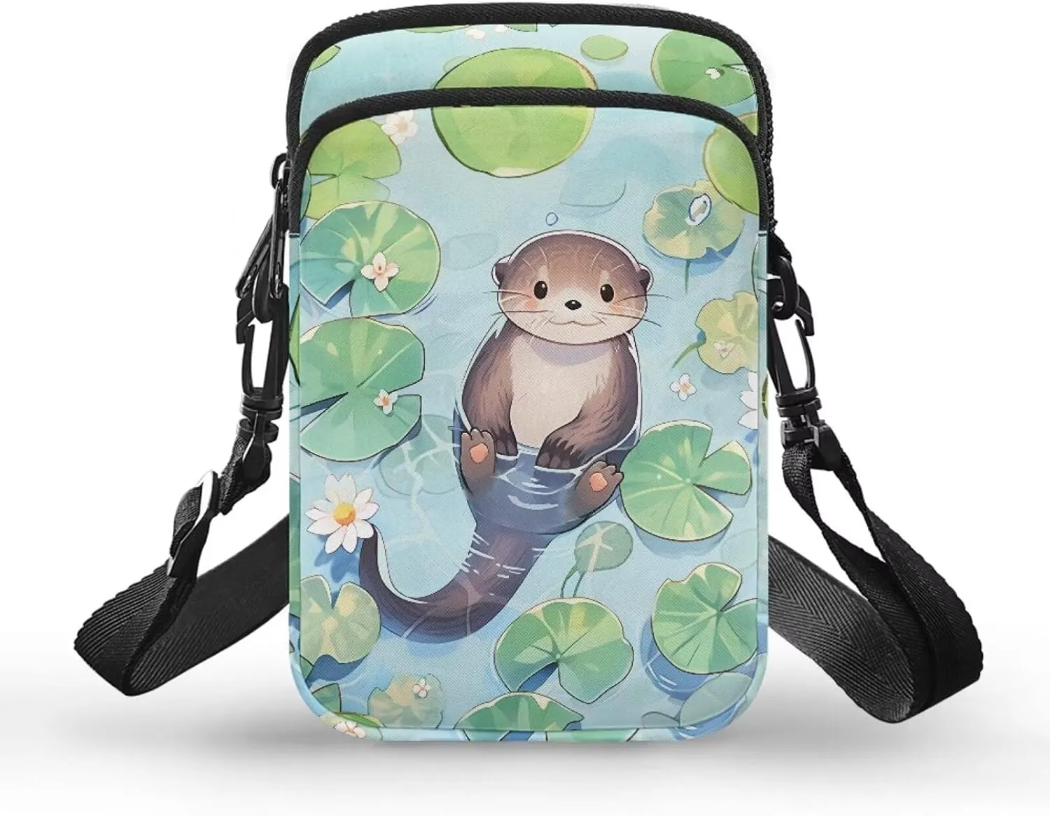 Shoulder Bags with Zipper, Crossbody Messenger Bag Chest Bag Waist Pouch Purse