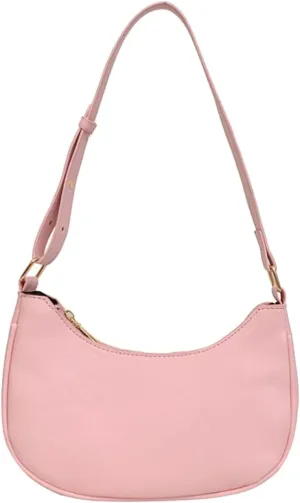 Small Crescent Shoulder Bags for Women, Cute Handbag Mini Clutch Purse Underarm