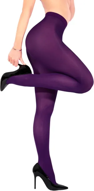sofsy 10-Year Hosiery Craftsmanship - Italian-Made 40 Den Opaque Tights for Women | Soft High-Waist Pantyhose Solid Color