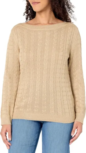 Tommy Hilfiger Women's 3/4 Length Sleeve Boatneck Sweater