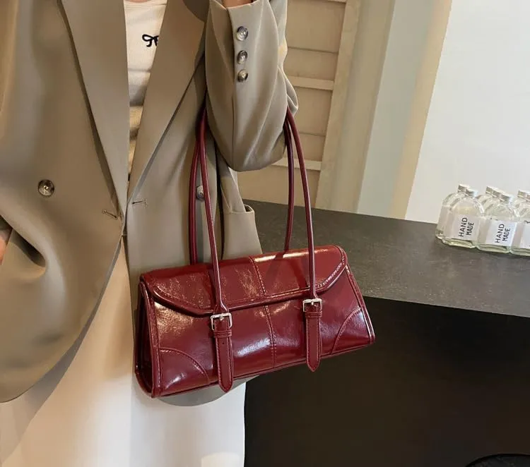 Trendy Large Capacity Shoulder Bag for Women Vintage Underarm Handbag Satchel Purse Commuter Bag Work Bag Tote Bag 2025