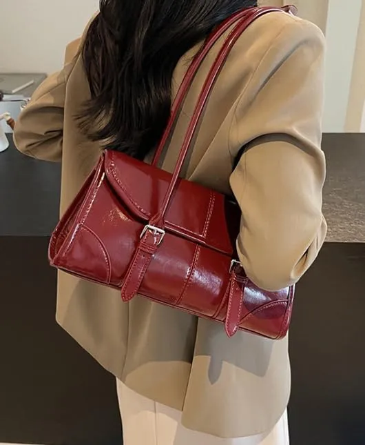 Trendy Large Capacity Shoulder Bag for Women Vintage Underarm Handbag Satchel Purse Commuter Bag Work Bag Tote Bag 2025