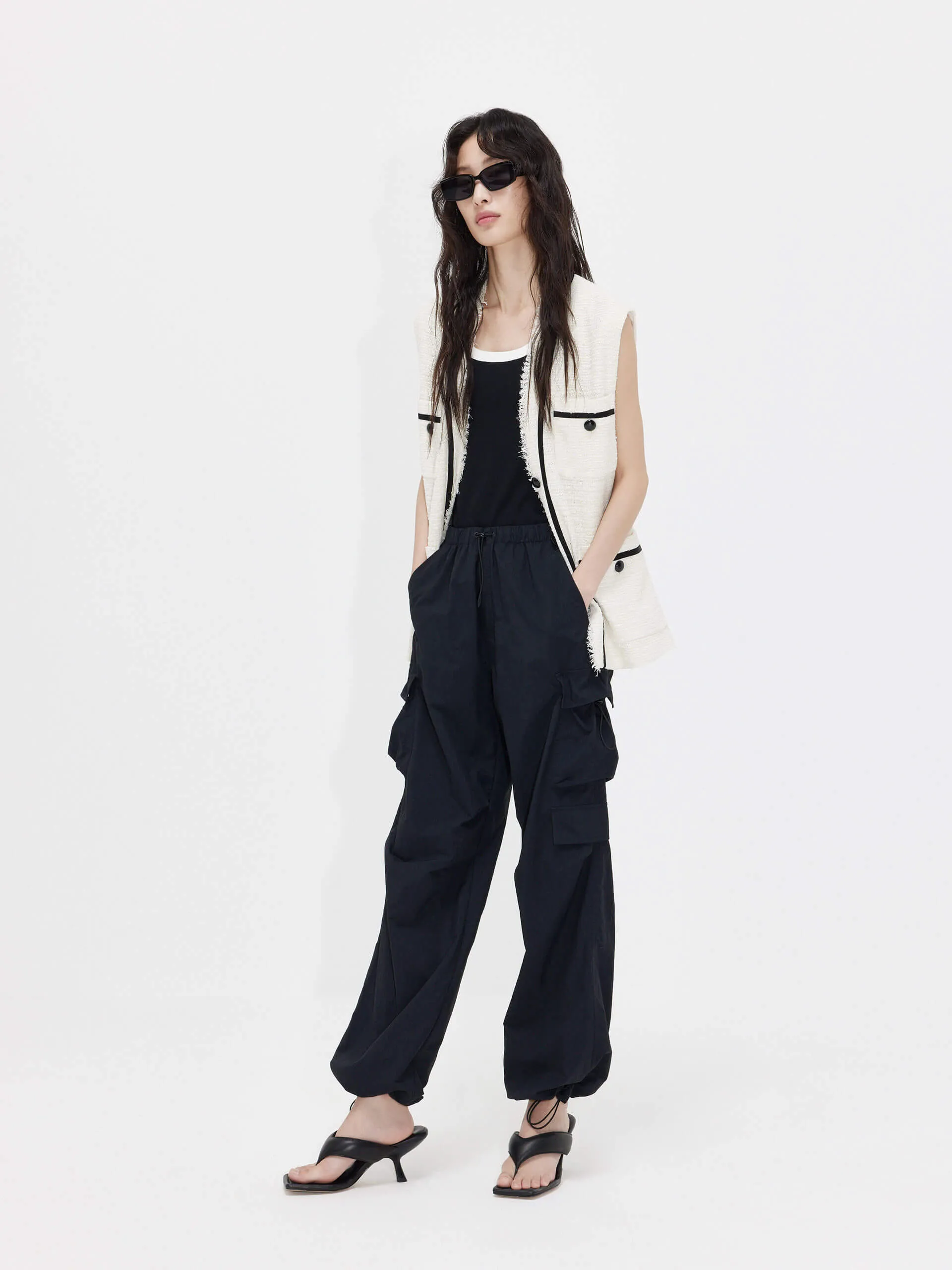 Tweed Texture Contrast Waistcoat