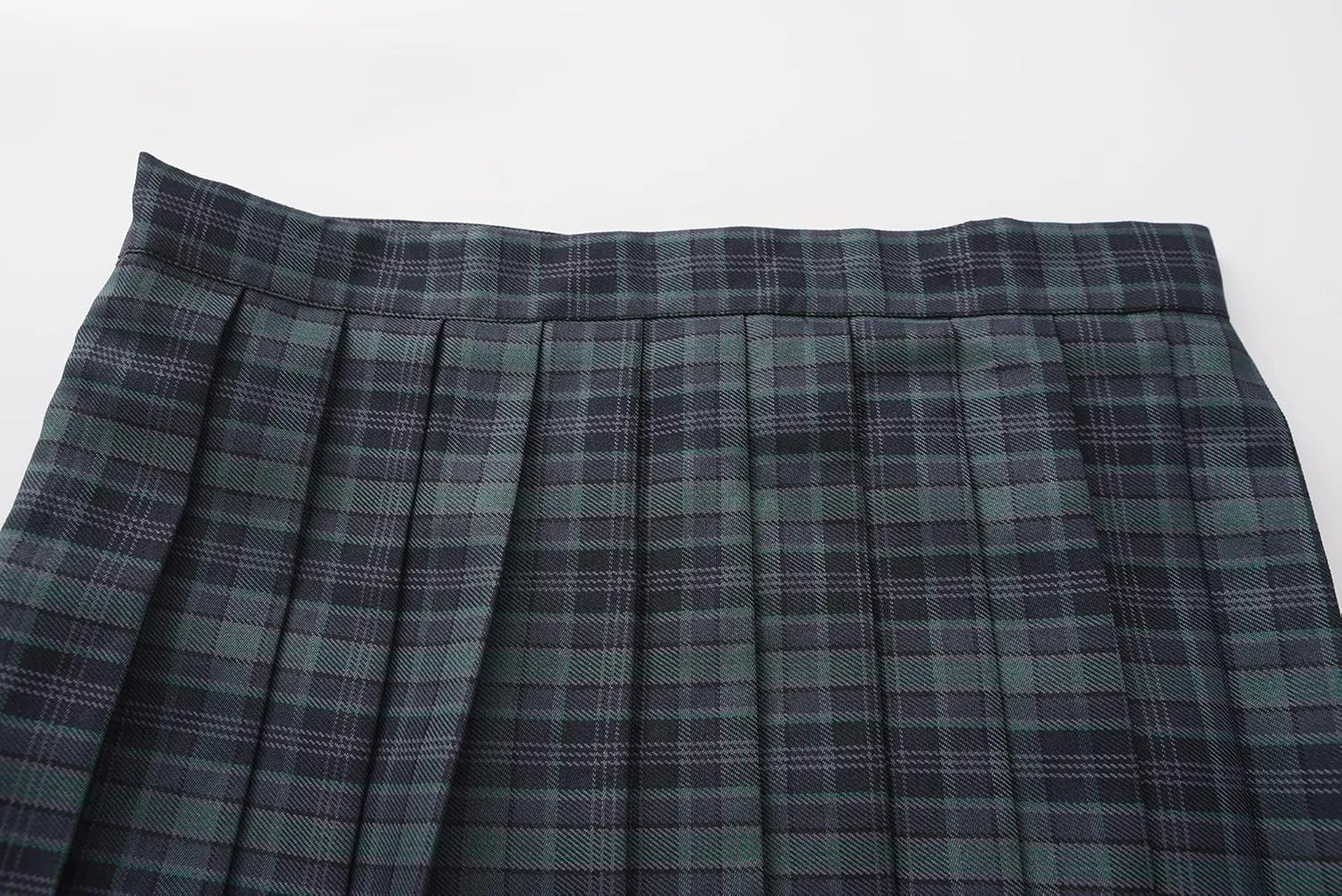 Urban CoCo Womens Uniforms Plaid Pleated Mini Skirt