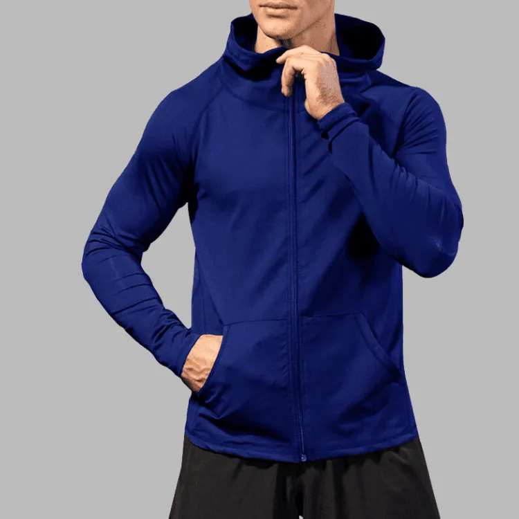 Veste  capuche de sport zippe de yoga en extrieur - Confort et style