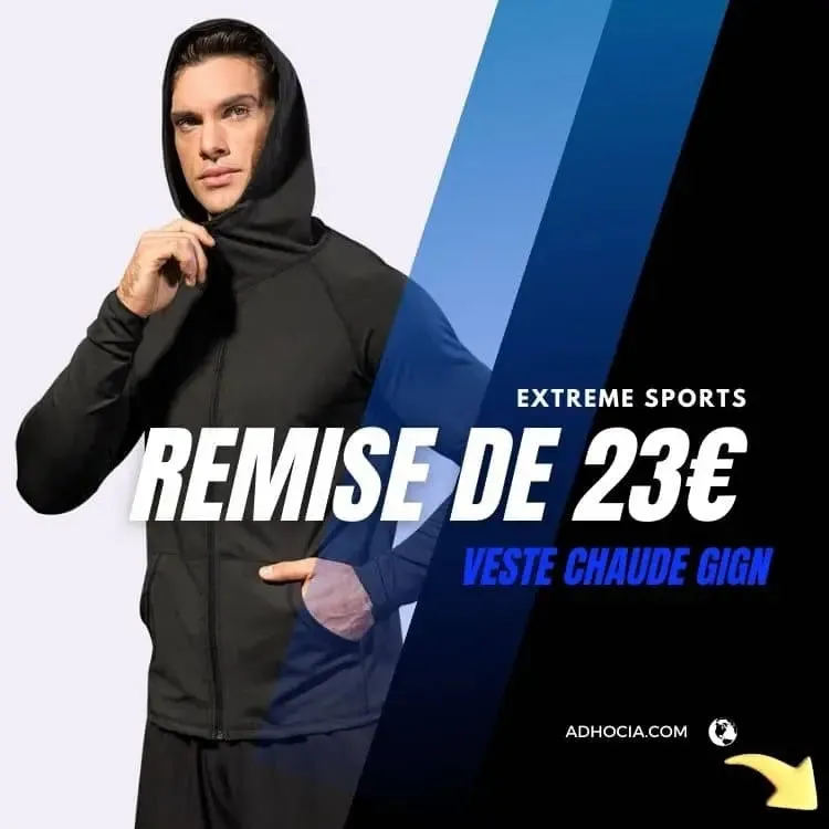 Veste  capuche de sport zippe de yoga en extrieur - Confort et style