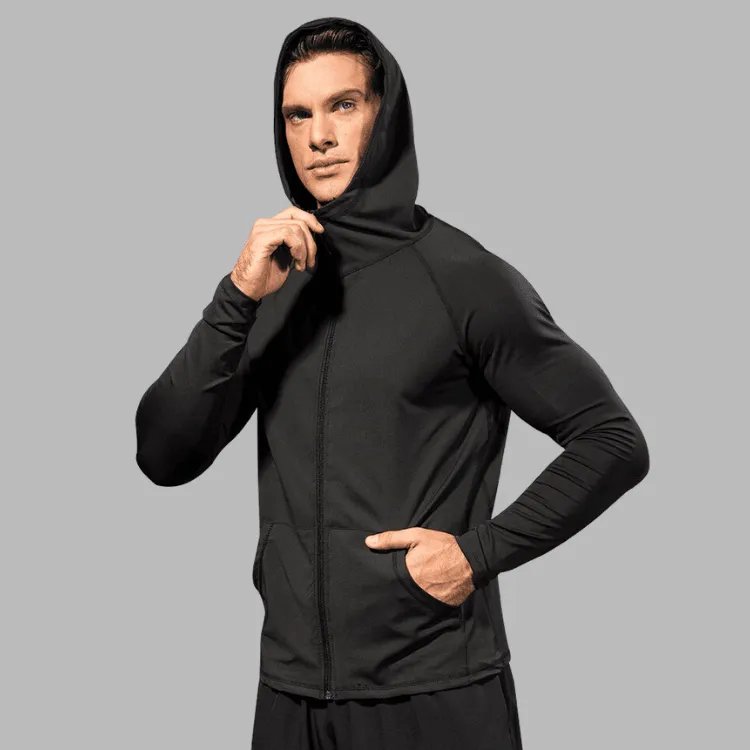 Veste  capuche de sport zippe de yoga en extrieur - Confort et style