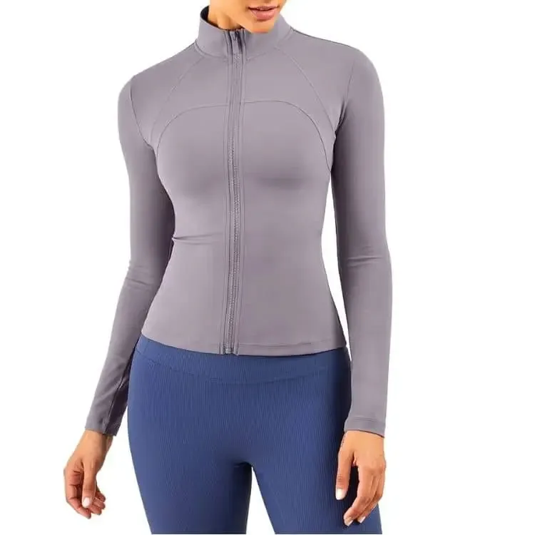 Veste hiver de yoga pour femme avec fermeture clair