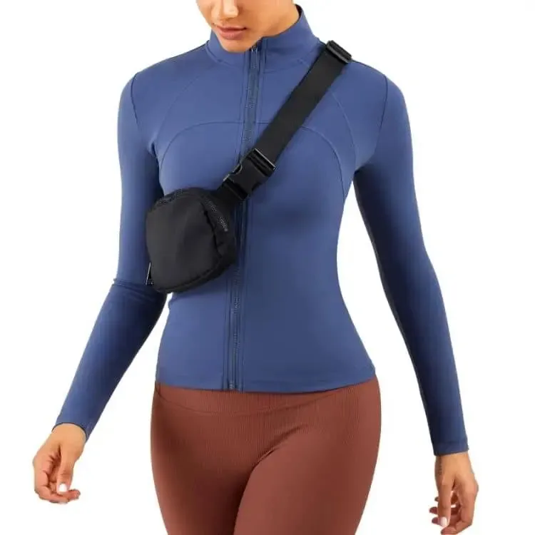 Veste hiver de yoga pour femme avec fermeture clair