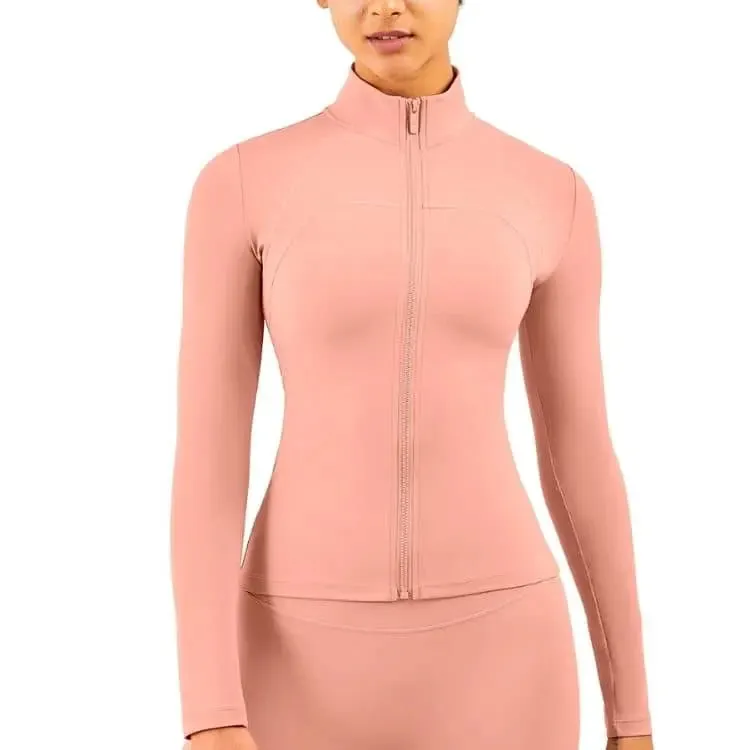 Veste hiver de yoga pour femme avec fermeture clair