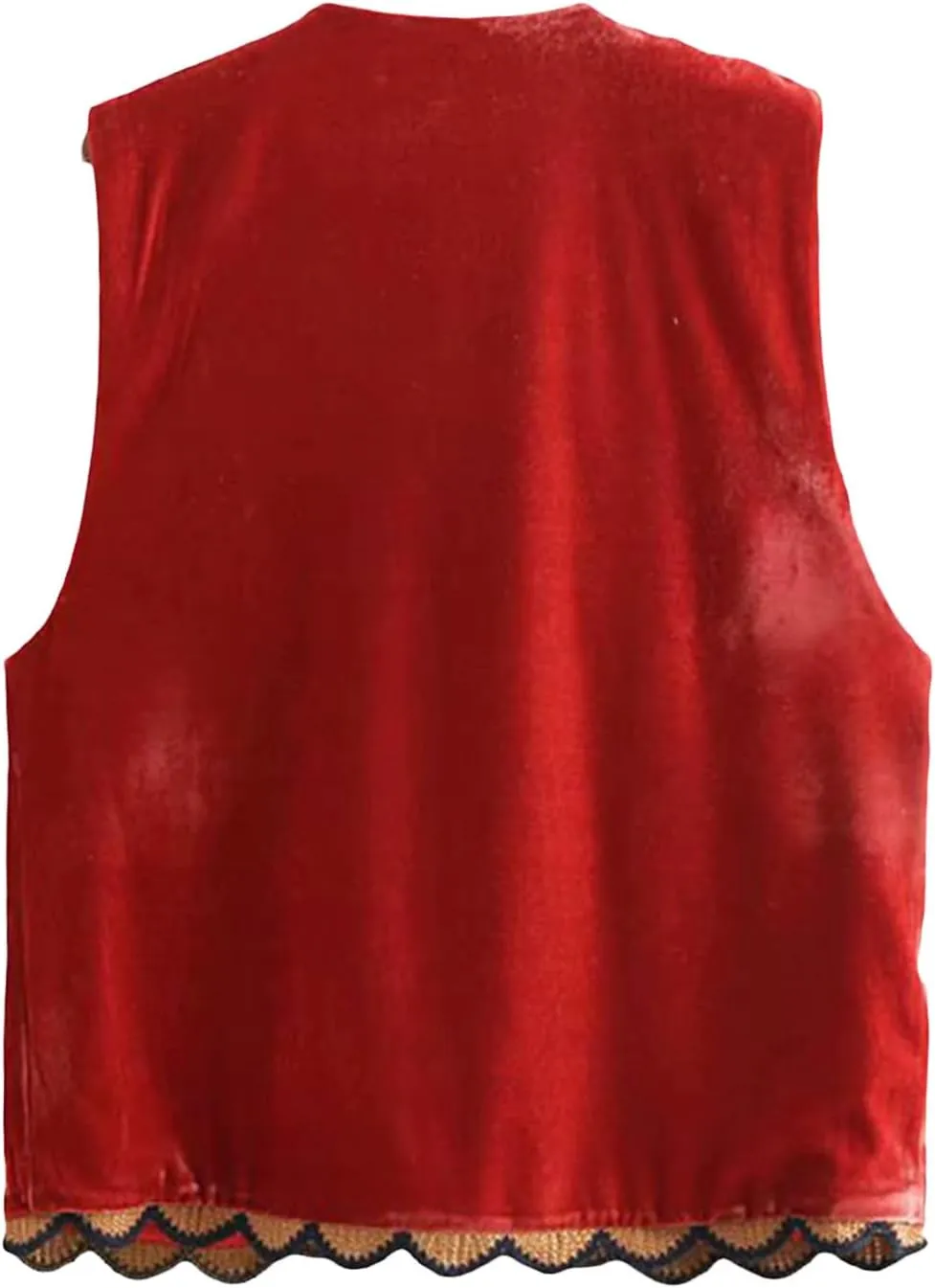 Vintage Women Embroidered Floral Vest Top Y2k Sleeveless Linen Open Front Blouse Waistcoat Boho Going Out Crop Tops