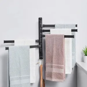 Wall-Mounted Rotating Towel Rack