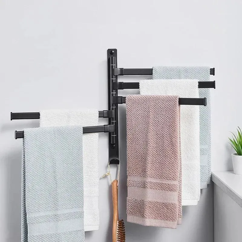 Wall-Mounted Rotating Towel Rack