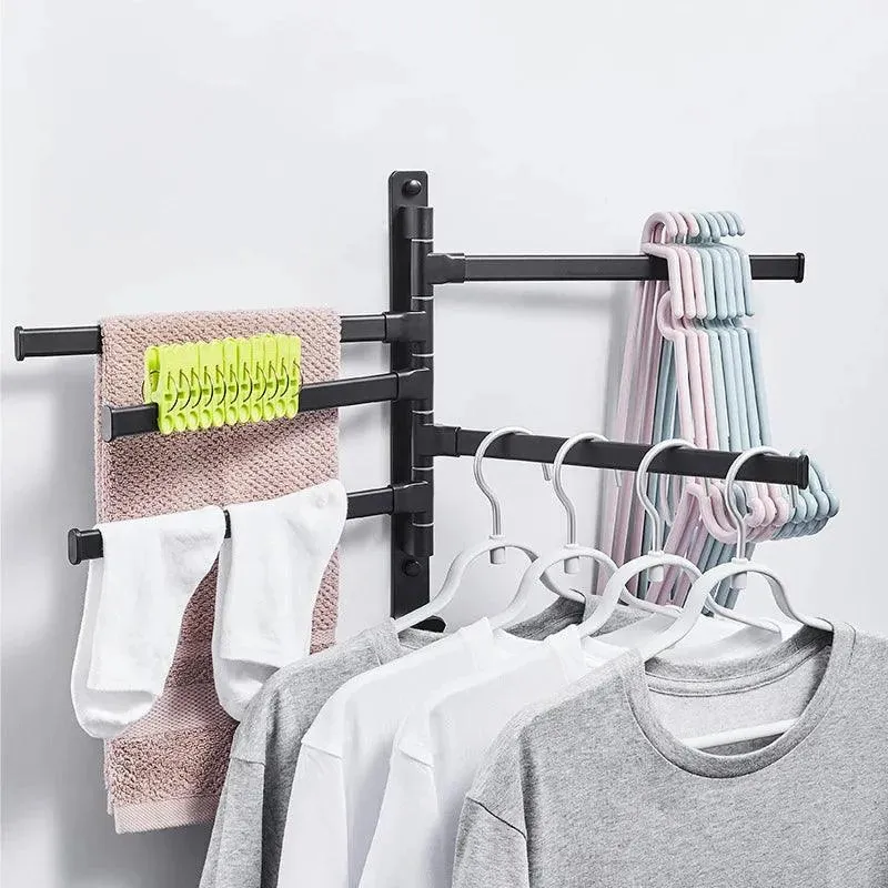 Wall-Mounted Rotating Towel Rack