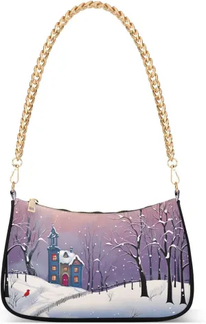 Watercolor Cat with Many Cats Women's Small Purse, Womens Shoulder Bags Crossbody