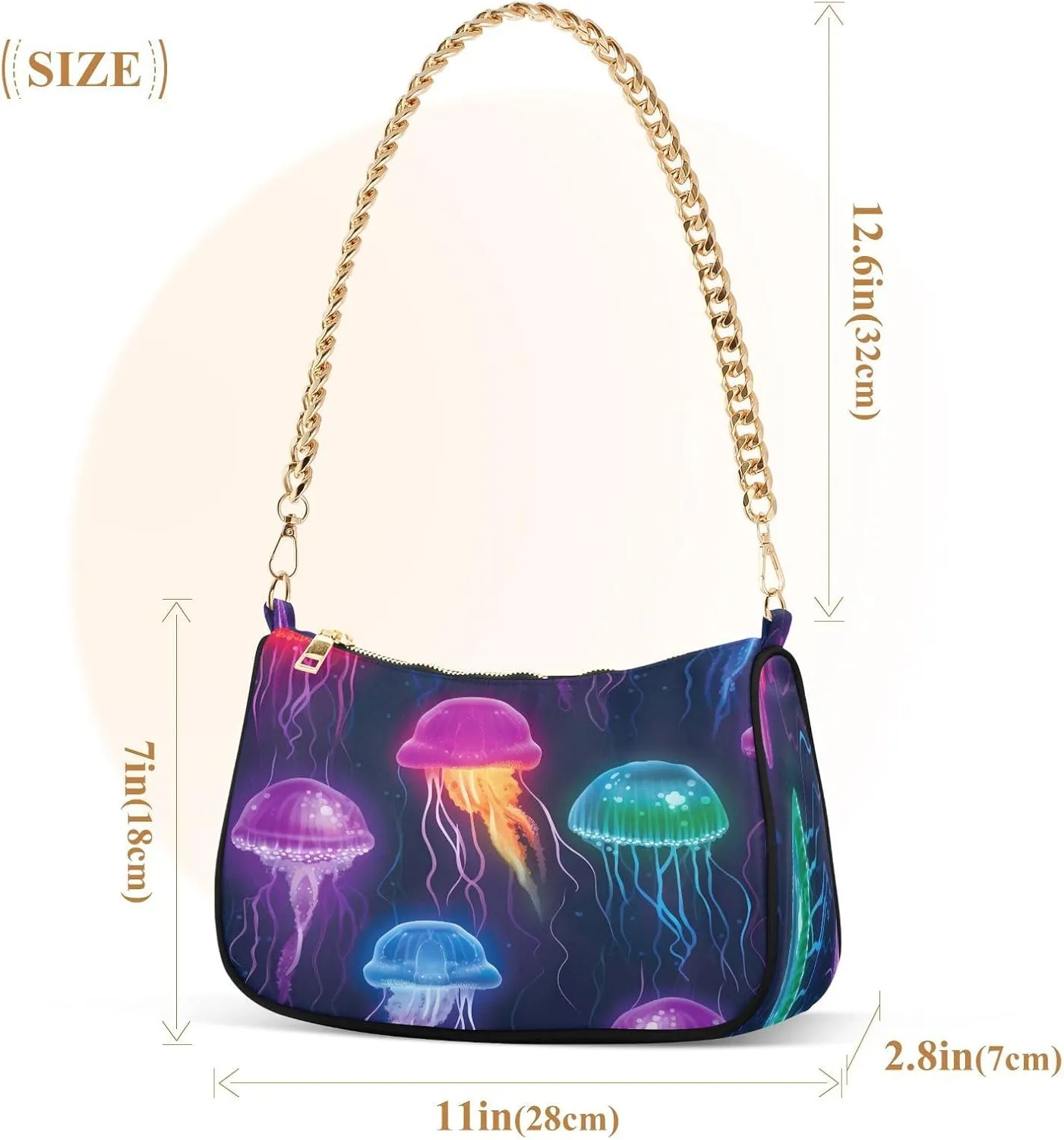 Watercolor Cat with Many Cats Women's Small Purse, Womens Shoulder Bags Crossbody