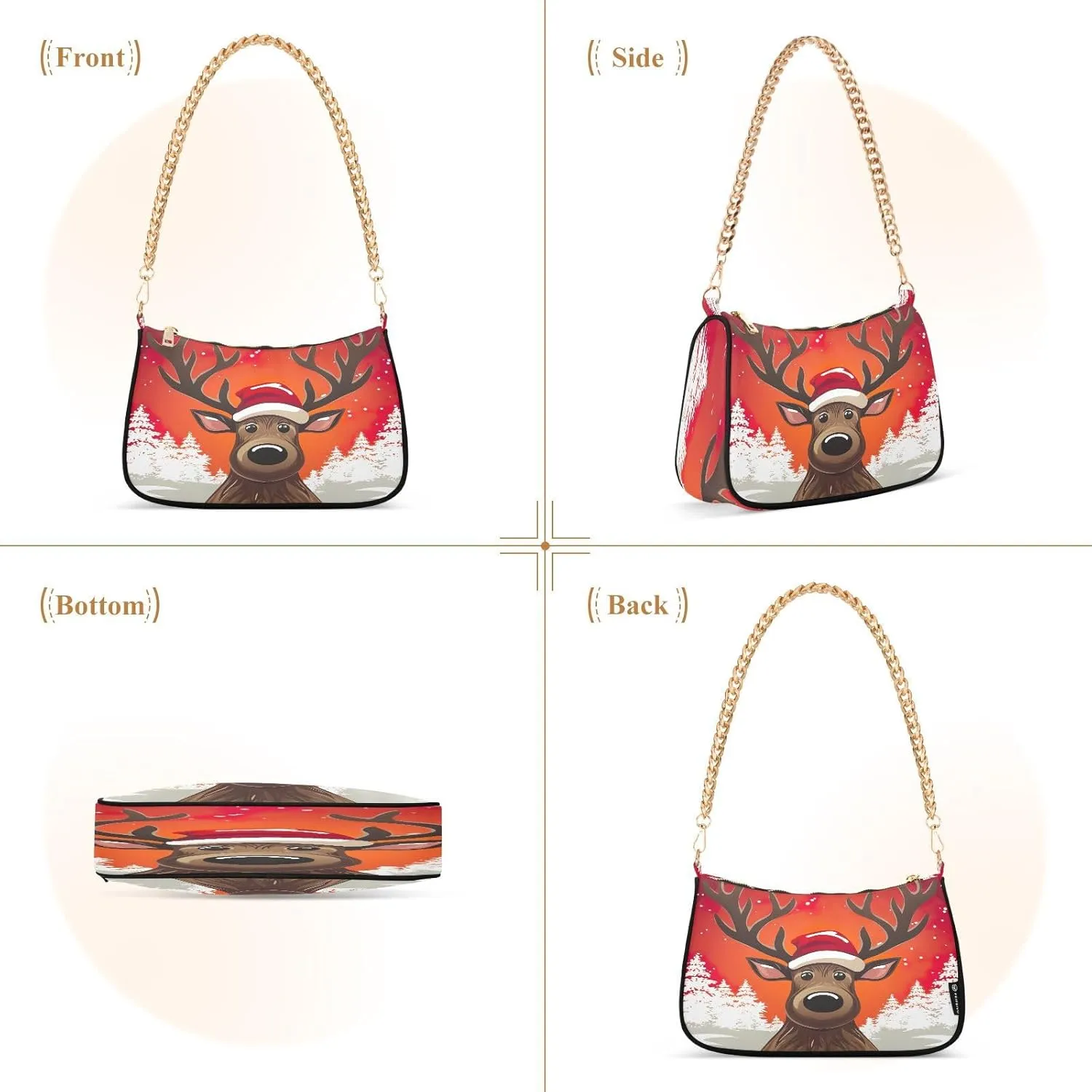 Watercolor Cat with Many Cats Women's Small Purse, Womens Shoulder Bags Crossbody