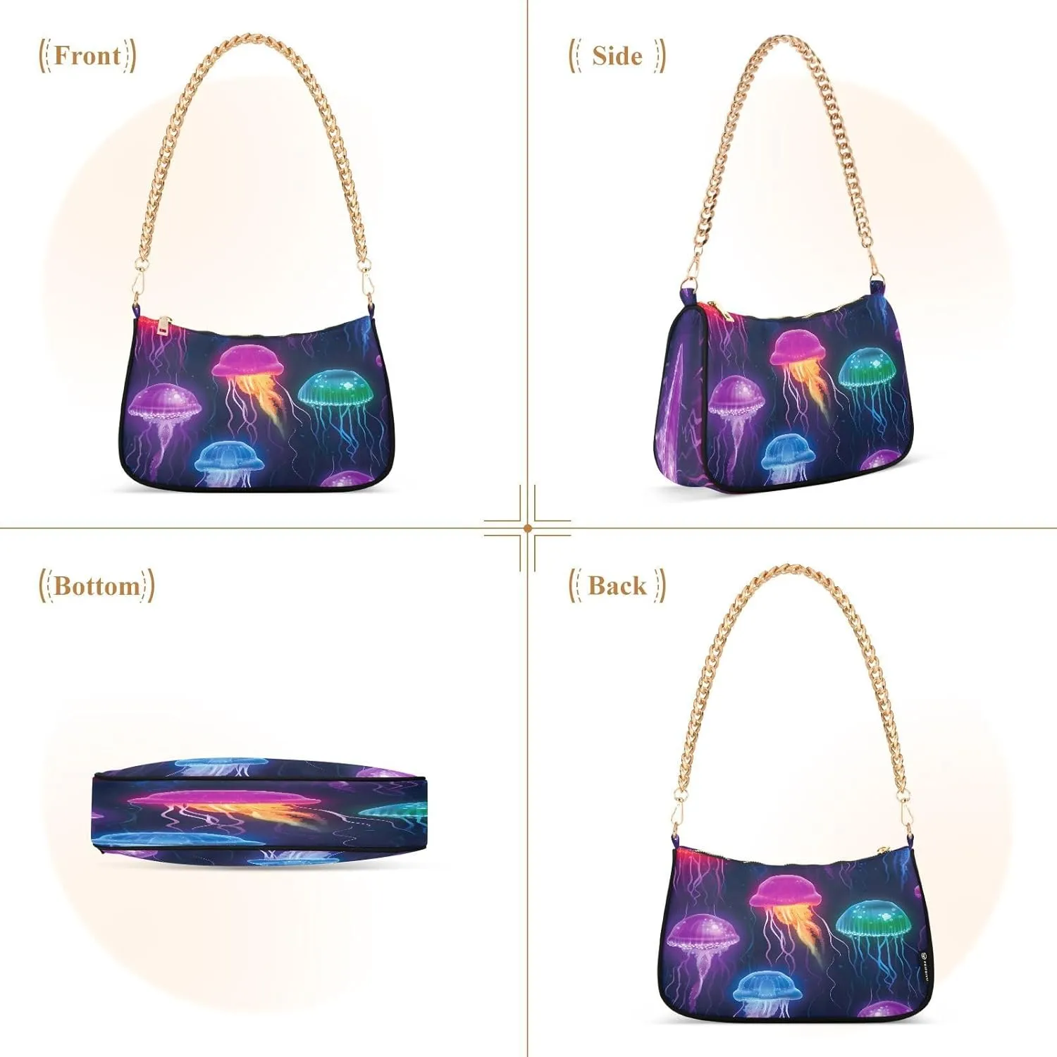 Watercolor Cat with Many Cats Women's Small Purse, Womens Shoulder Bags Crossbody