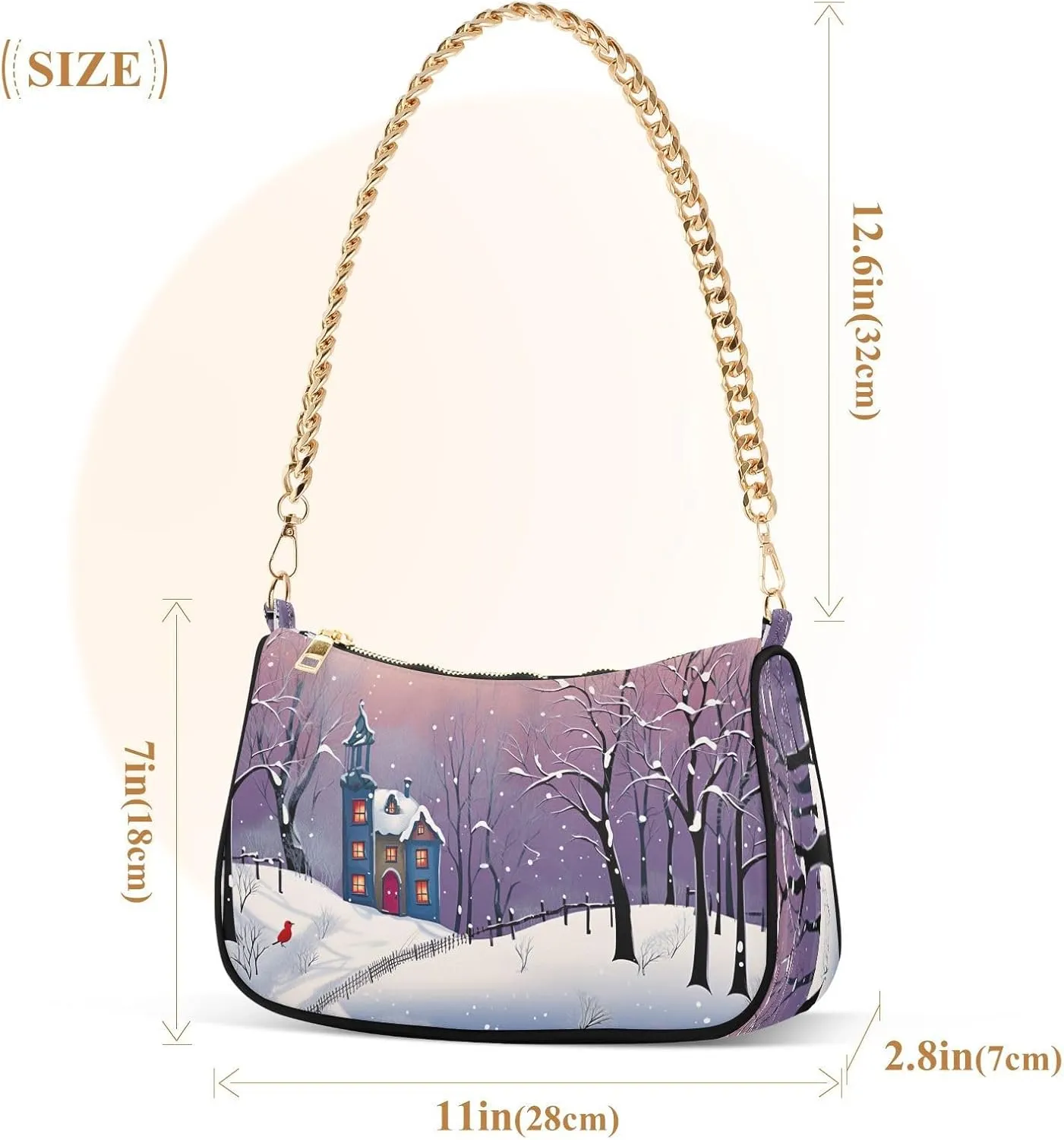 Watercolor Cat with Many Cats Women's Small Purse, Womens Shoulder Bags Crossbody
