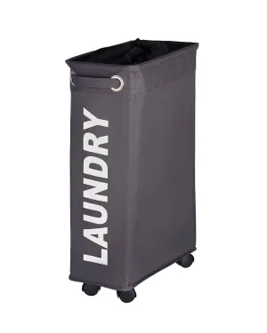 Wenko Laundry Bin Corno Extendible-70 to 115 cm 18.5 x 40 x 60 cm Grey