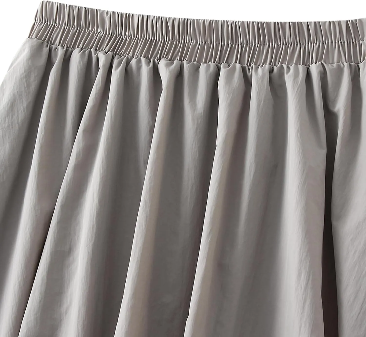 Women Y2k Bubble Maxi Skirt Midi Waist Flowy Balloon Skirt A Line Long Pleated Skirt Casual Ruffle Midi Skirt