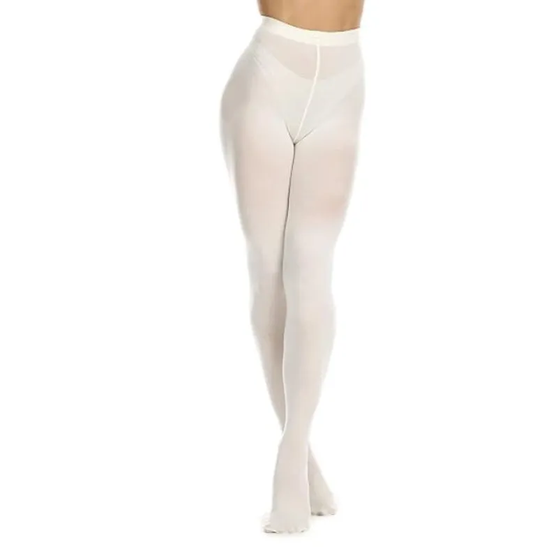 Women's 80 Denier Soft Semi Opaque Solid Color Footed Pantyhose Tights