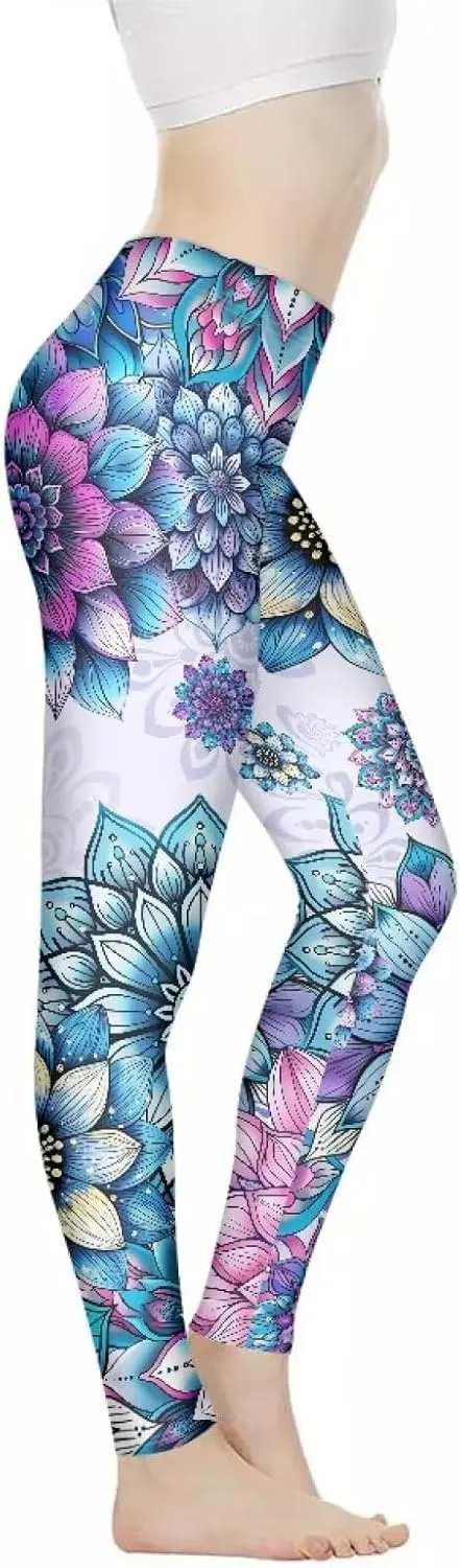 Workout Leggings Stretch Yoga Pants Plus Size for Women XS-3XL Butt Lifting Leggings Full Length Tights