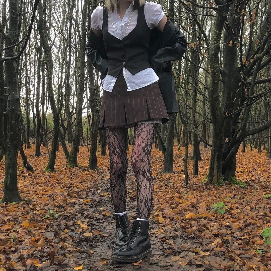 Y2K Button Down Dressy Vest Retro Vintage Black Cute Frill Sleeveless Crop Top Vest 90S Grunge Shirts