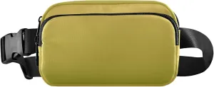 Yellow Olive Gradient Ombre Women Fanny Pack Waterproof Belt Bags Hip Pack Cute Travel Waist Pouch